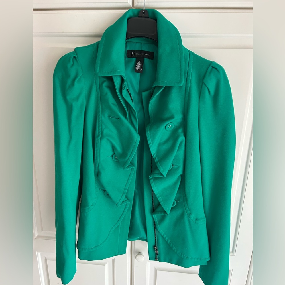 INC International Concepts Green Jacket